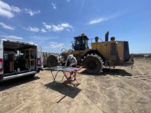 Heavy equipment autoglass replacement